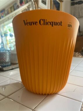 Veuve Clicquot “Sunray” orange ice bucket